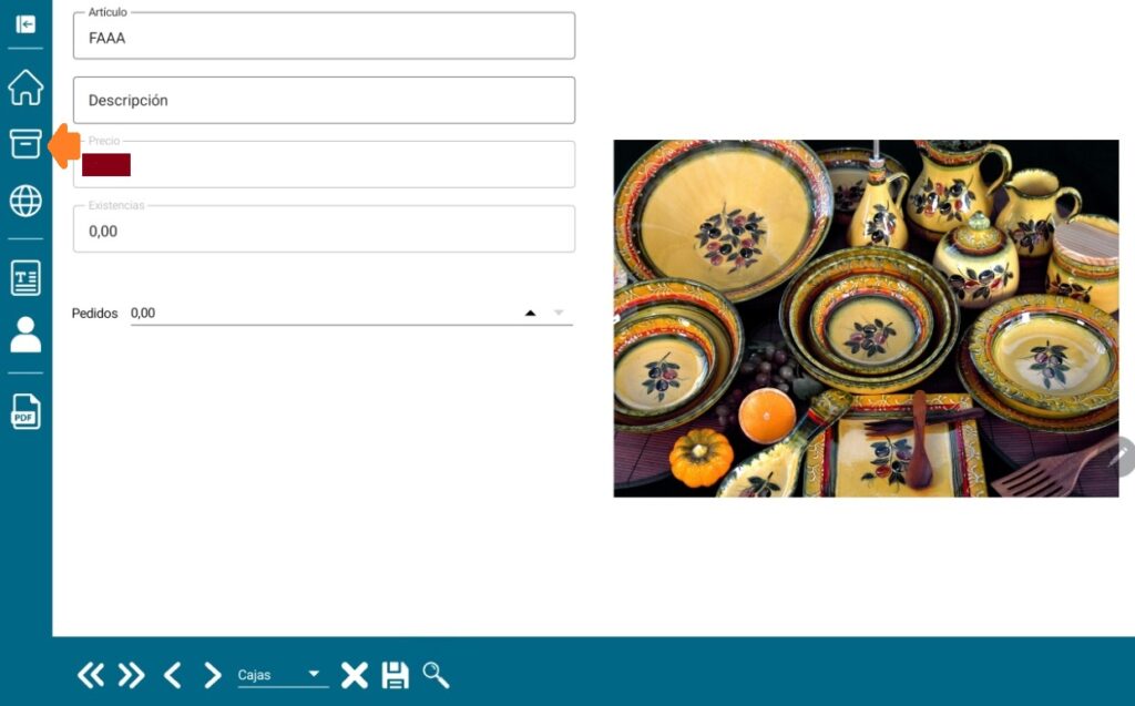 Funcionamiento catálogo virtual en Tablets 3 ALMACEN TABLET