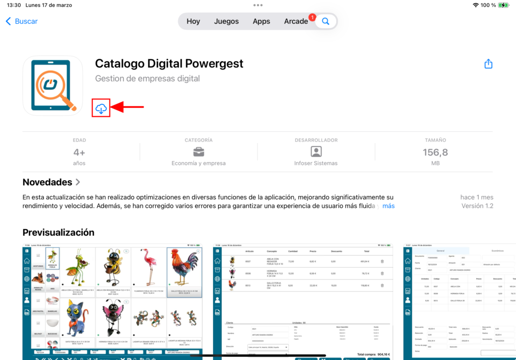 Instalar en Apple Catalogo Digital