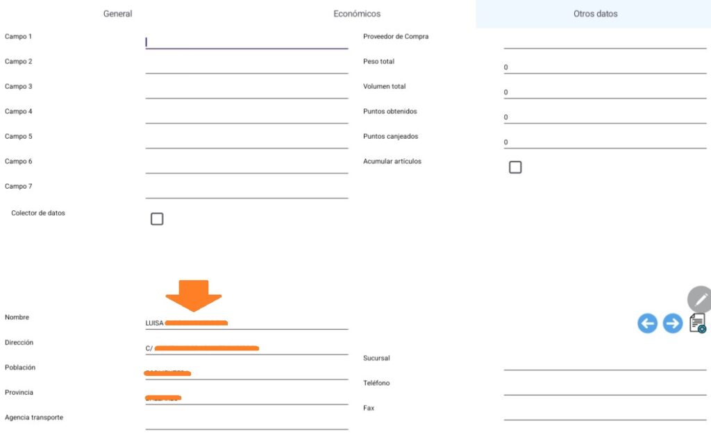 Funcionamiento catálogo virtual en Tablets 11 otros datos pedido