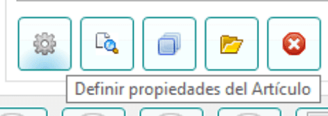 Boton definir propiedades del art