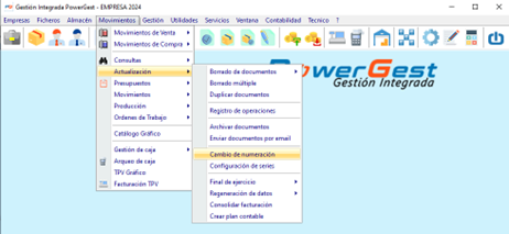 CAMBIO DE NUMERACION