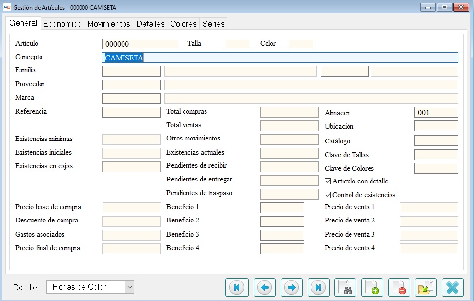 CREAR ARTICULOS