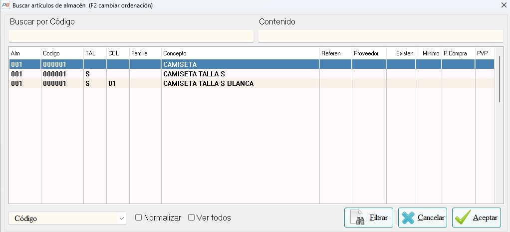 FICHAS CREADAS