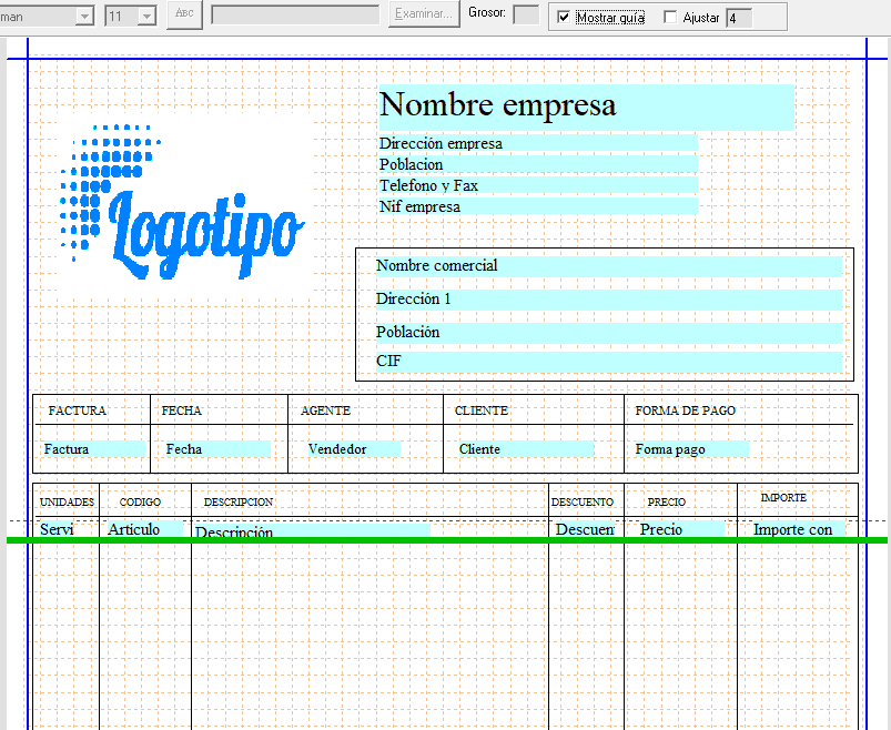 Formato con guia
