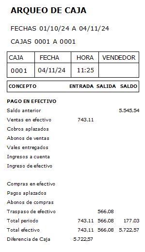 Cómo se realiza un Arqueo de Caja 16 PAGO EN EFECTIVO