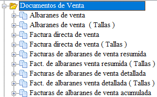 Tipos formatos en carpetas