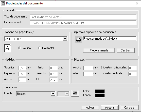 Ventana propiedades