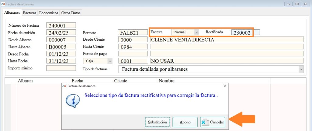 factura albaranes