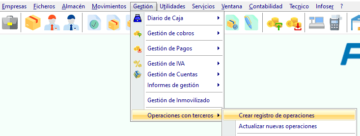 ruta crear registro operaciones