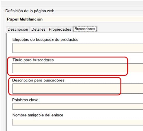 titulo descripcion