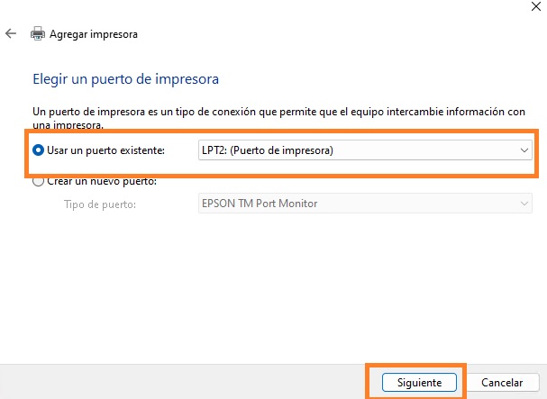 usar un puerto