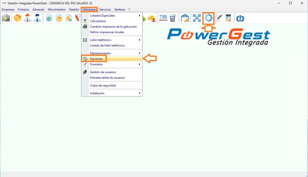 utilidades de configuracion