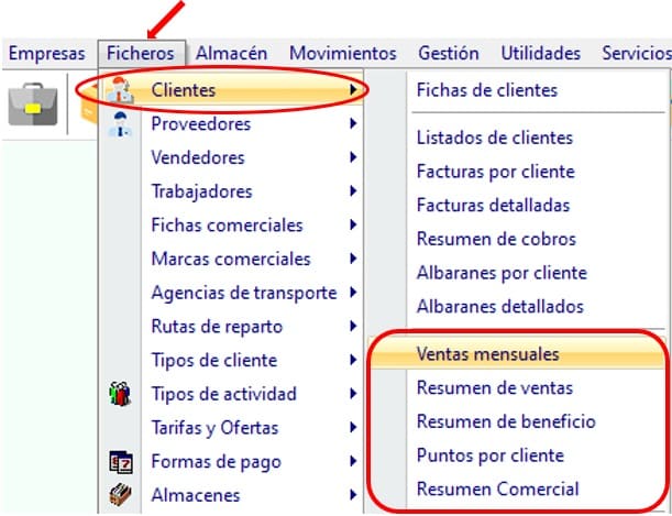 ventas cliente